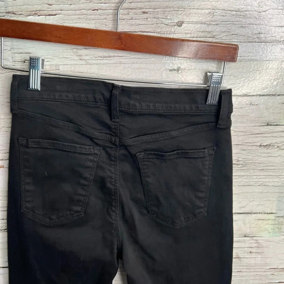 J BRAND BLACK RUBY BLACK LACE ANKLE LACE JEANS 24 - Picture 3 of 9